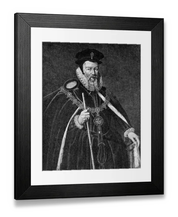 Framed Print : William Cecil, Lord Burleigh (Picture in National Portrait Gallery) - William Cecil Framed Print : William Cecil, Lord Burleigh (Picture in National Portrait Gallery) - William Cecil
