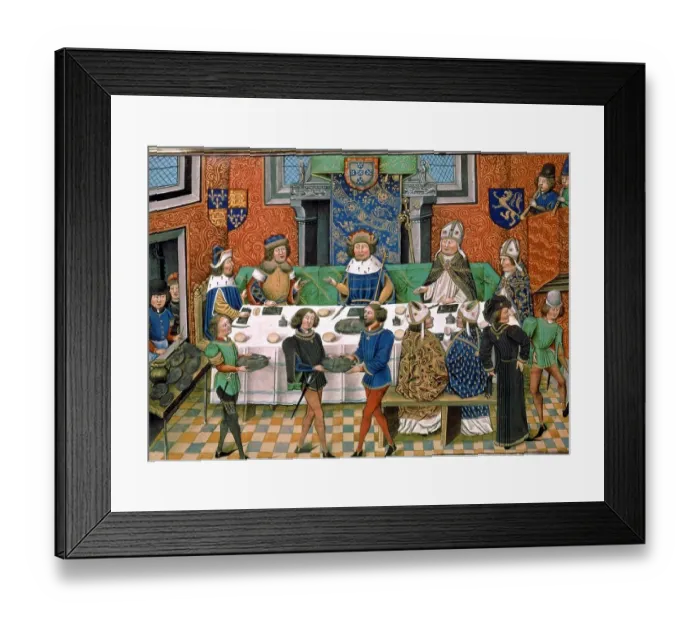 Framed Print : Joao I (1357-1433) entertains John of Gaunt prior to marrying Philippa of Lancaster