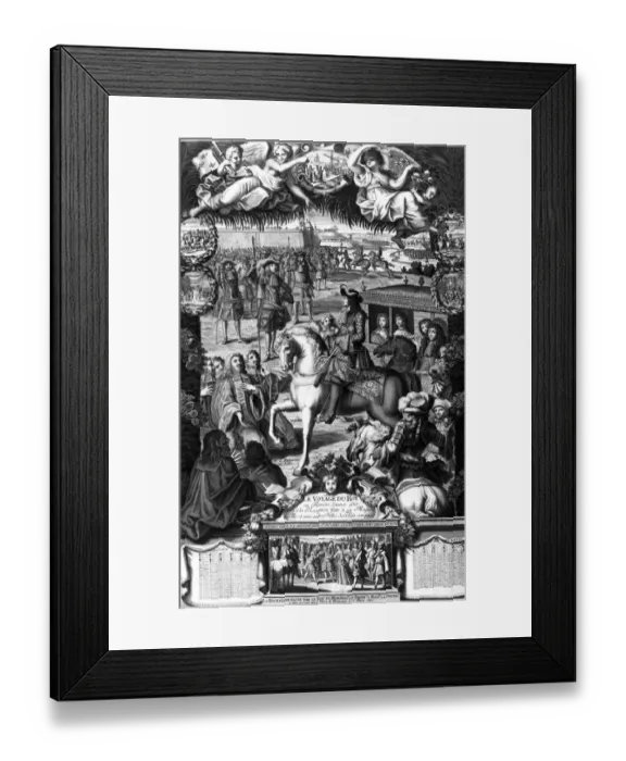 Framed Print : John Churchills meeting with Louis XIV in the field would have been at a ceremony Framed Print : John Churchills meeting with Louis XIV in the field would have been at a ceremony