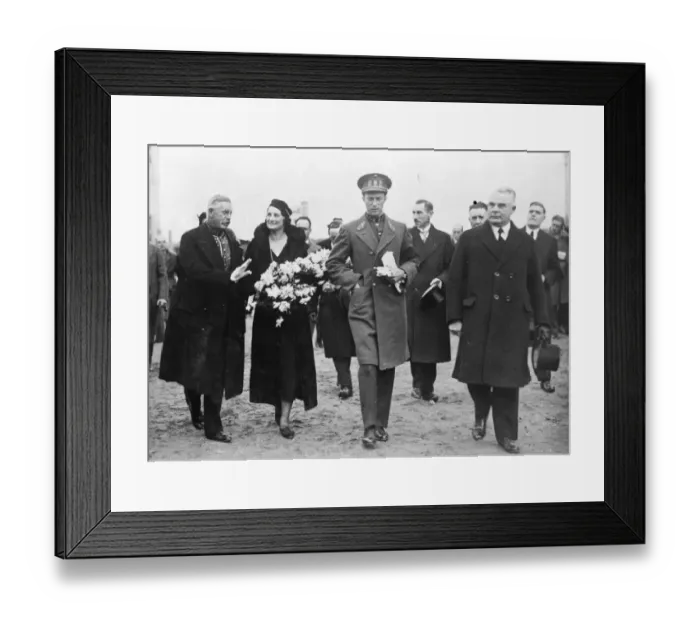 Framed Print : King Leopold of the Belgians opens second section of the Albert Canal. 17 October 1934 Framed Print : King Leopold of the Belgians opens second section of the Albert Canal. 17 October 1934