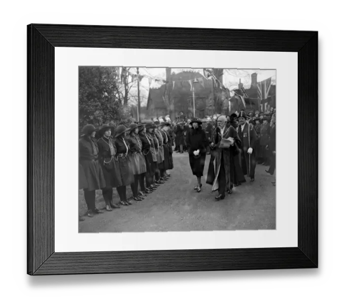Framed Print : Princess Mary and the Mayor of Ealing at the opening of Alexander House ( 77 Uxbridge road Framed Print : Princess Mary and the Mayor of Ealing at the opening of Alexander House ( 77 Uxbridge road