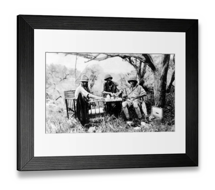Framed Print : Prince of Wales (Edward VIII) on Safari in Kenya 1930 Framed Print : Prince of Wales (Edward VIII) on Safari in Kenya 1930