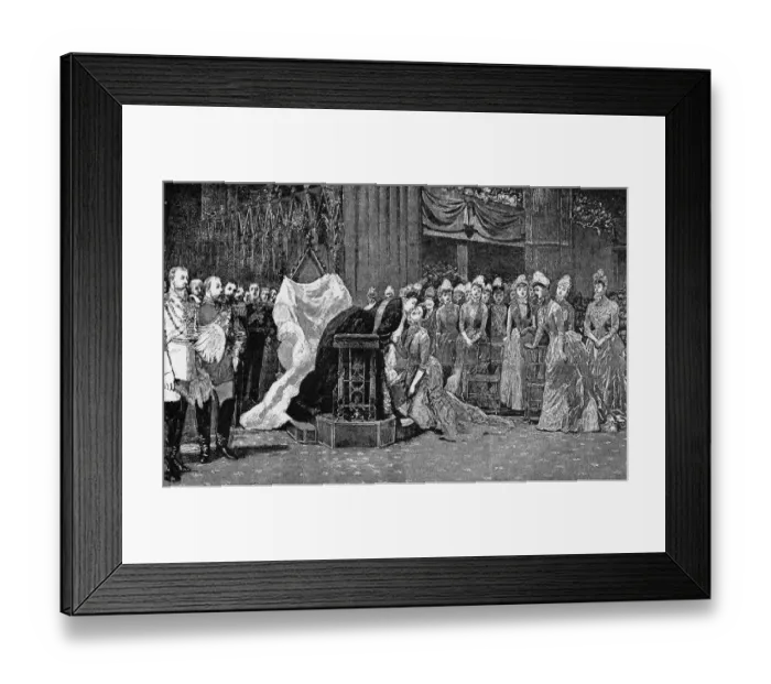 Framed Print : Her Majesty Embraces Her Majesty had been much moved during the Jubilee Service Framed Print : Her Majesty Embraces Her Majesty had been much moved during the Jubilee Service