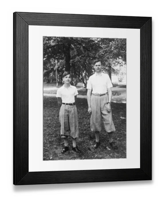 Framed Print : Boy king of Yugoslavia joins in the fun of camp life. King Peter, the boy monarch of Yugoslavia