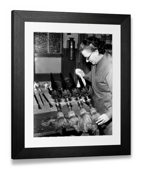 Framed Print : Sword cutters are busy making officers ceremonial swords or refurbishing old ones Framed Print : Sword cutters are busy making officers ceremonial swords or refurbishing old ones