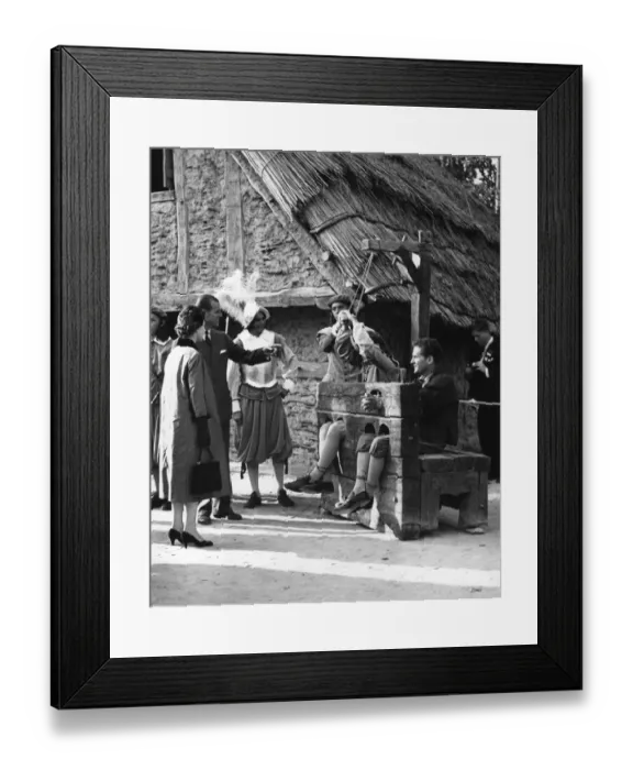 Framed Print : Royal visit to the United States H. M. the Queen and the Duke of Edinburgh looking Framed Print : Royal visit to the United States H. M. the Queen and the Duke of Edinburgh looking