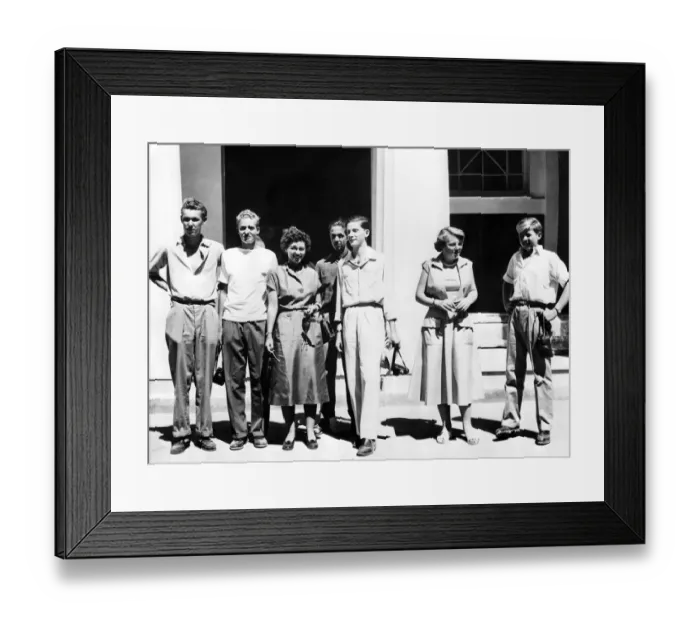 Framed Print : Queen Frederika of Greece poses with the crown princes who are making the royal cruise Framed Print : Queen Frederika of Greece poses with the crown princes who are making the royal cruise