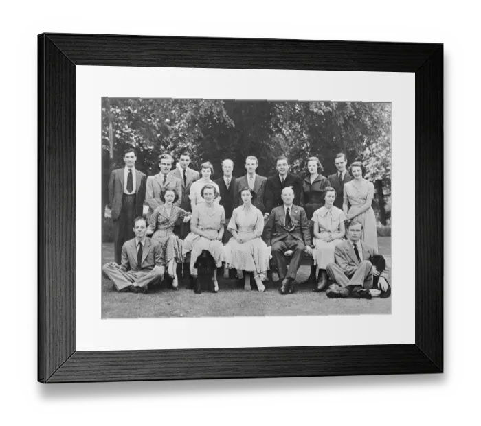Framed Print : Lord Plunkett joins Princess Margaret and Queen Mother at Sandringham. 30-year-old Framed Print : Lord Plunkett joins Princess Margaret and Queen Mother at Sandringham. 30-year-old