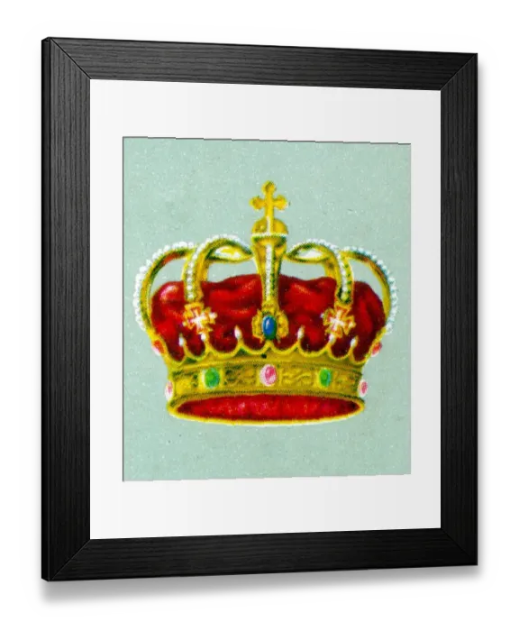 Framed Print : Famous Crowns - the royal crown of Italy Framed Print : Famous Crowns - the royal crown of Italy
