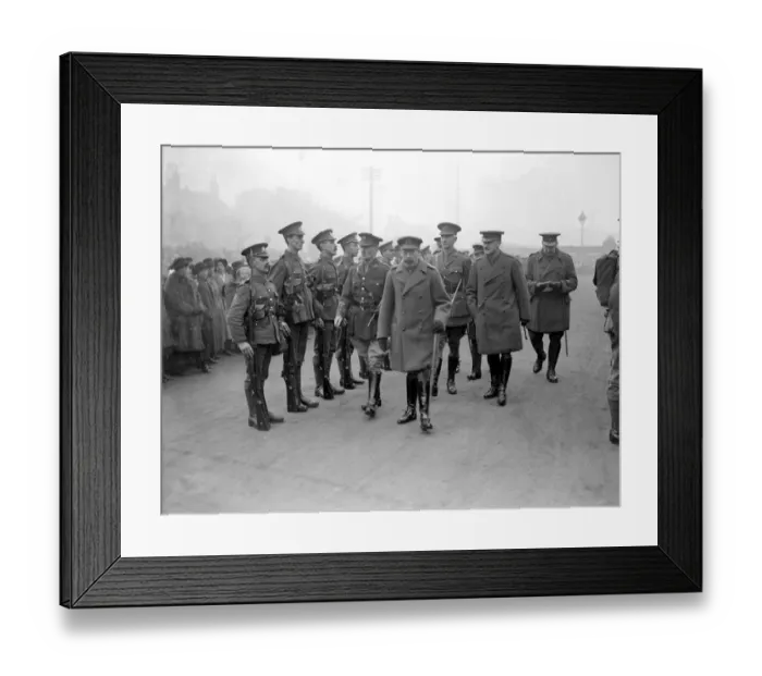 Framed Print : Royal Visit to Lincoln. Inspecting Guards of Honour of Lincolnshire Volunteer Regiment Framed Print : Royal Visit to Lincoln. Inspecting Guards of Honour of Lincolnshire Volunteer Regiment