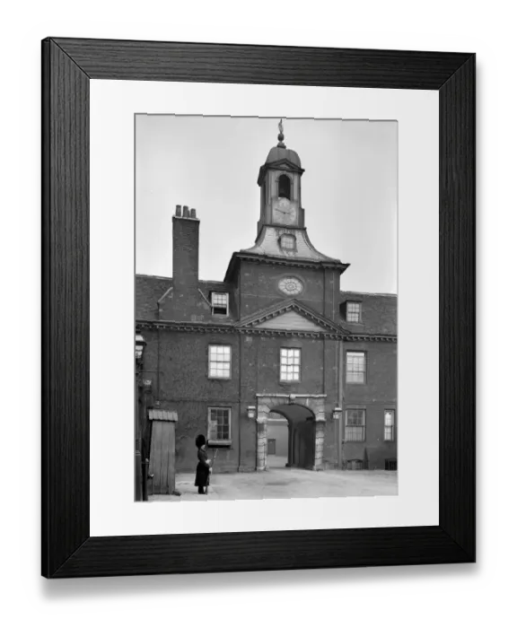 Framed Print : The clock tower entrance to the Royal residence of Kensington Palace, complete Framed Print : The clock tower entrance to the Royal residence of Kensington Palace, complete