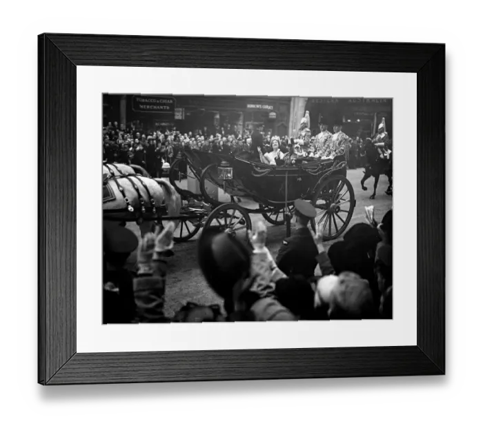 Framed Print : The Royal tour of Canada and the USA by King George VI and Queen Elizabeth, 1939 Framed Print : The Royal tour of Canada and the USA by King George VI and Queen Elizabeth, 1939