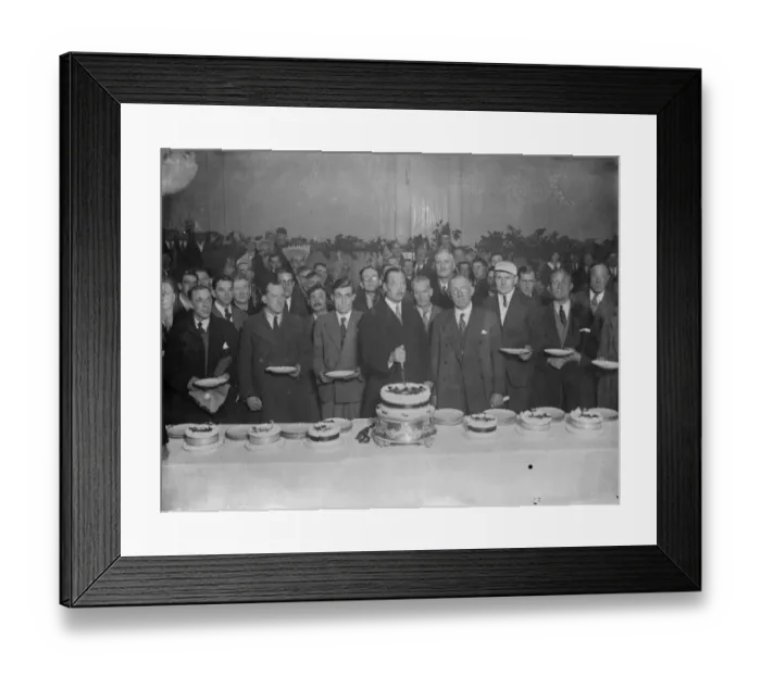 Framed Print : Duke of Gloucester at Not Forgotten Association Christmas Party for disabled
