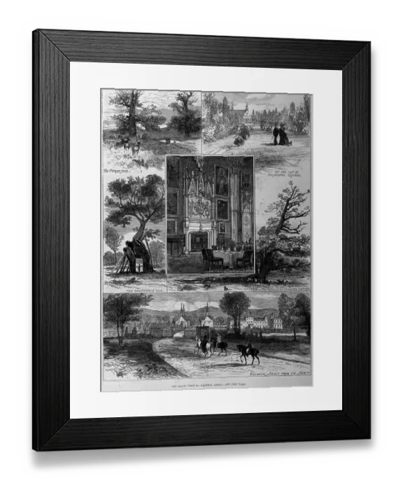 Framed Print : Royal visit to Welbeck Abbey 1881