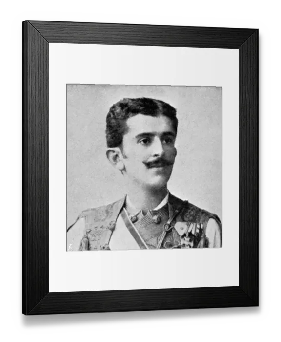 Framed Print : Danilo II Petrovic-Njegos, King of Montenegro was born on 29 June 1871 Cetinje, Montenegro Framed Print : Danilo II Petrovic-Njegos, King of Montenegro was born on 29 June 1871 Cetinje, Montenegro