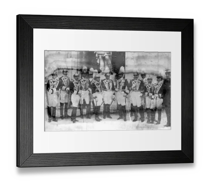 Framed Print : Officers of the Royal Guard of escort on the occasion of King Alfonsos marriage Framed Print : Officers of the Royal Guard of escort on the occasion of King Alfonsos marriage