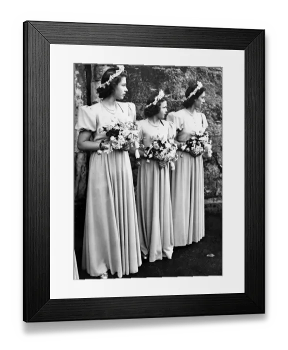 Framed Print : Three Royal Princesses were bridesmaids at the wedding of the Hon. Patricia Mountbatten Framed Print : Three Royal Princesses were bridesmaids at the wedding of the Hon. Patricia Mountbatten