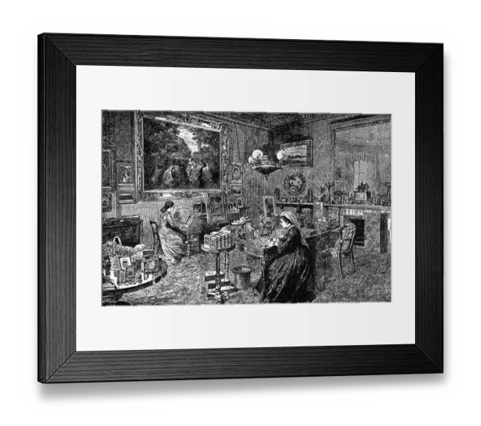 Framed Print : Royal Apartments HMs Sitting Room at Osborne House, Isle of Wight