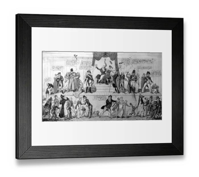 Framed Print : The Court of Love, or an Election in the Island of Borneo 1812 The adaptation of Framed Print : The Court of Love, or an Election in the Island of Borneo 1812 The adaptation of