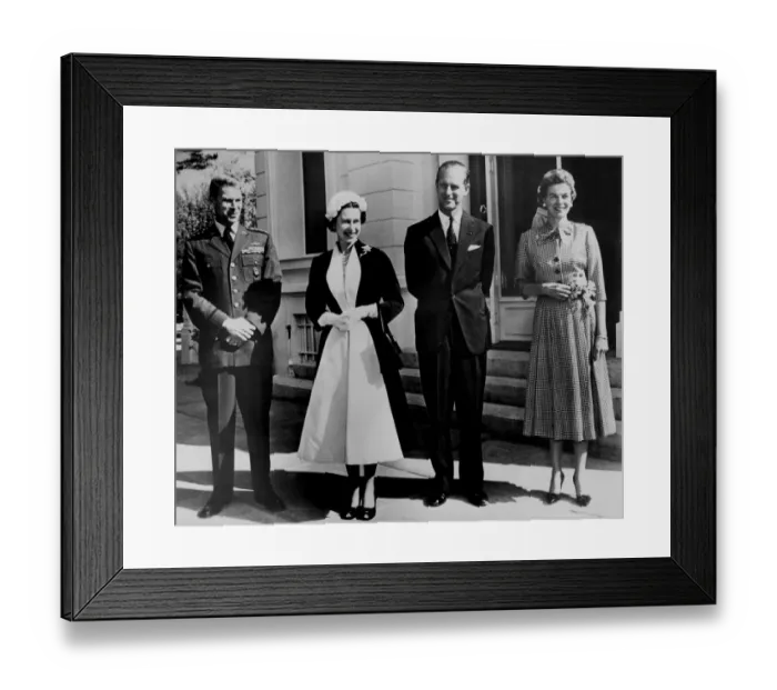 Framed Print : The Queen Visits General Norstad HM The Queen and Prince Philip continuing their Framed Print : The Queen Visits General Norstad HM The Queen and Prince Philip continuing their