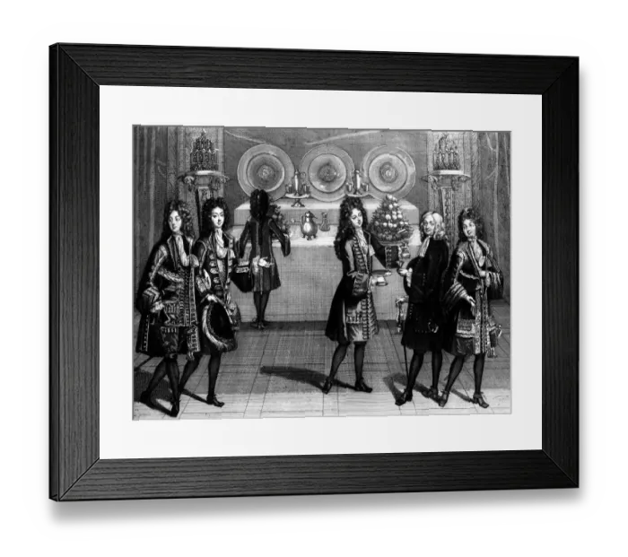 Framed Print : Appartments and amusements of the Royal Family at Versailles 1694 Framed Print : Appartments and amusements of the Royal Family at Versailles 1694