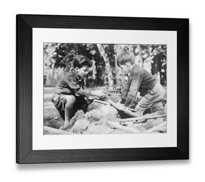 Framed Print : Prince Andre (right) and Prince Tomislav of Yugoslavia (left)