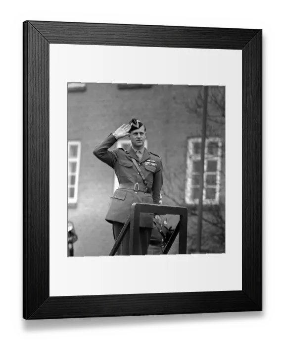 Framed Print : Luneburg Germany Prince Philip, the Colonel in Chief of the VIII Kings Royal Irish Framed Print : Luneburg Germany Prince Philip, the Colonel in Chief of the VIII Kings Royal Irish