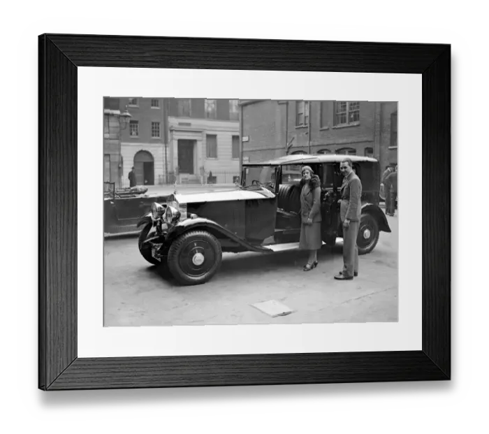 Framed Print : Princess Arthur of Connaught and Rolls - Royce Car. 30 April 1932