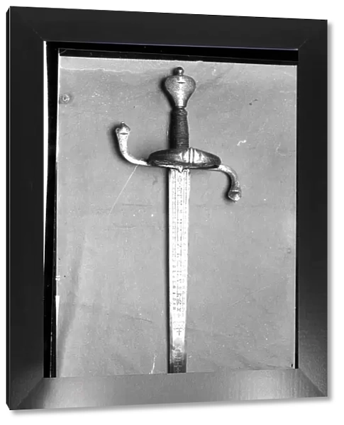 Sword of King Gustavos Adolphus, King of Sweden, 1611 - 1632. In the Royal
