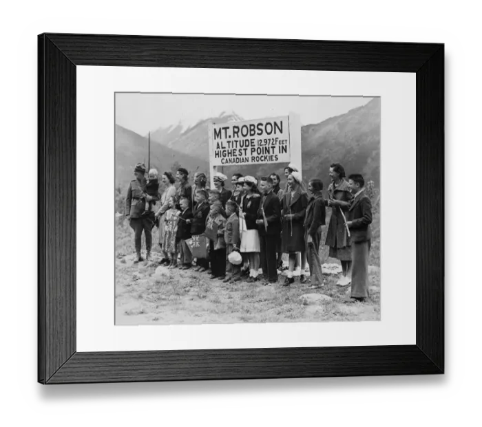 Framed Print : The Royal train made a brief stop at Mount Robson the highest point in the Canadian Rockies Framed Print : The Royal train made a brief stop at Mount Robson the highest point in the Canadian Rockies