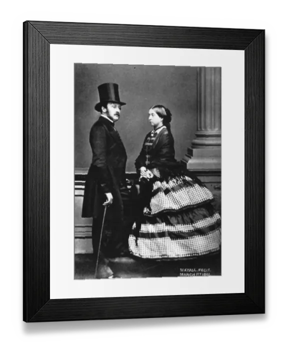 Framed Print : Queen Victoria and Prince Albert March 1861 Framed Print : Queen Victoria and Prince Albert March 1861