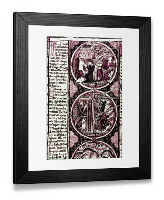 Framed Print : Manuscript from last quarter of 13th Century Saint Louis 1214 - 1270, Louis IX Framed Print : Manuscript from last quarter of 13th Century Saint Louis 1214 - 1270, Louis IX