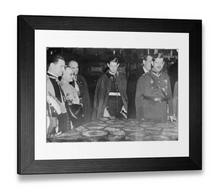 Framed Print : King Carol visits Polish cathedral after all. Through a new door. Despite the opposition Framed Print : King Carol visits Polish cathedral after all. Through a new door. Despite the opposition