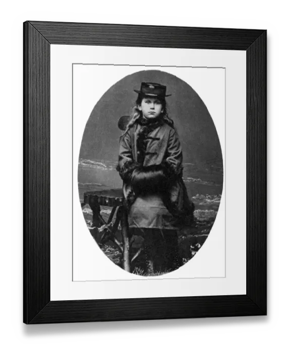 Framed Print : Queen Mary pictured as a young girl (born 1867) undated Framed Print : Queen Mary pictured as a young girl (born 1867) undated