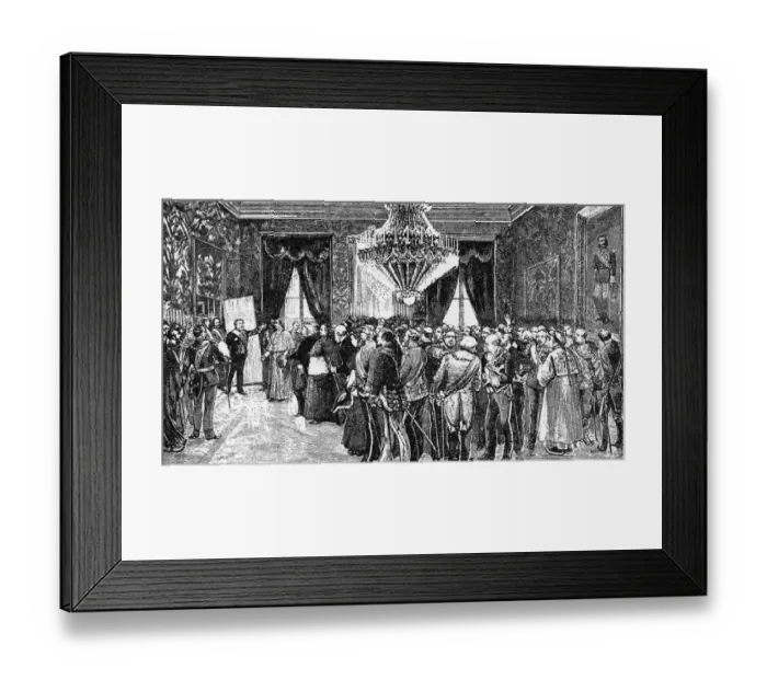 Framed Print : The Birth of King Alfonso Much anxiety preceded the childbirth of the widowed Regent of Spain Framed Print : The Birth of King Alfonso Much anxiety preceded the childbirth of the widowed Regent of Spain