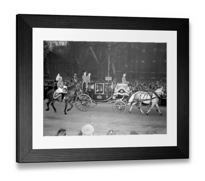 Framed Print : Royal Wedding. H. R. H Princess Elizabeth and Duke of Edinburgh. The Royal Wedding Framed Print : Royal Wedding. H. R. H Princess Elizabeth and Duke of Edinburgh. The Royal Wedding