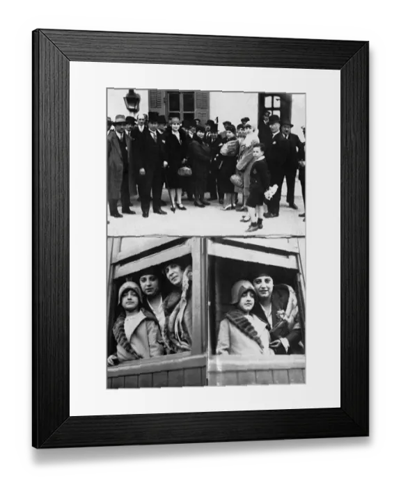 Framed Print : Members of the Afghan Royal Family in Constantinople. Bottom right hand : - Princess Meliha