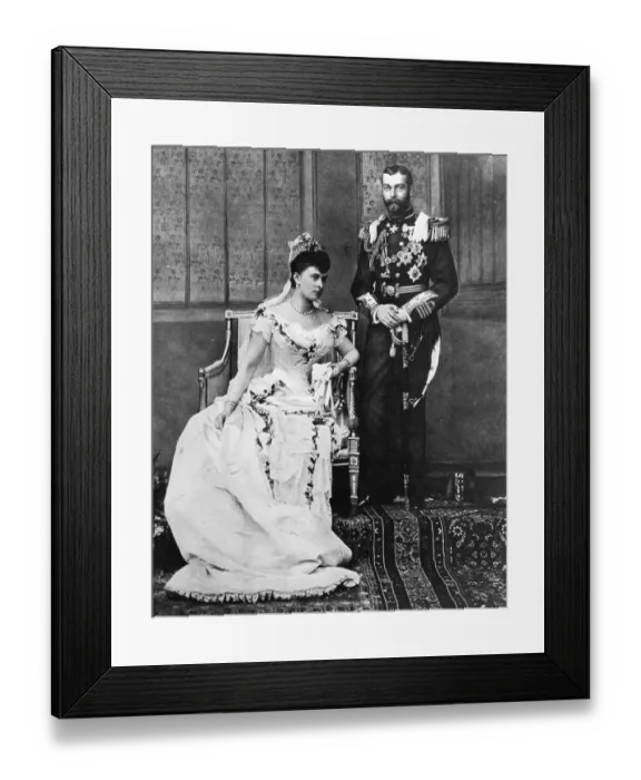 Framed Print : Prince George the Duke of York marries Princess Mary of Teck Pic shows Duke Framed Print : Prince George the Duke of York marries Princess Mary of Teck Pic shows Duke