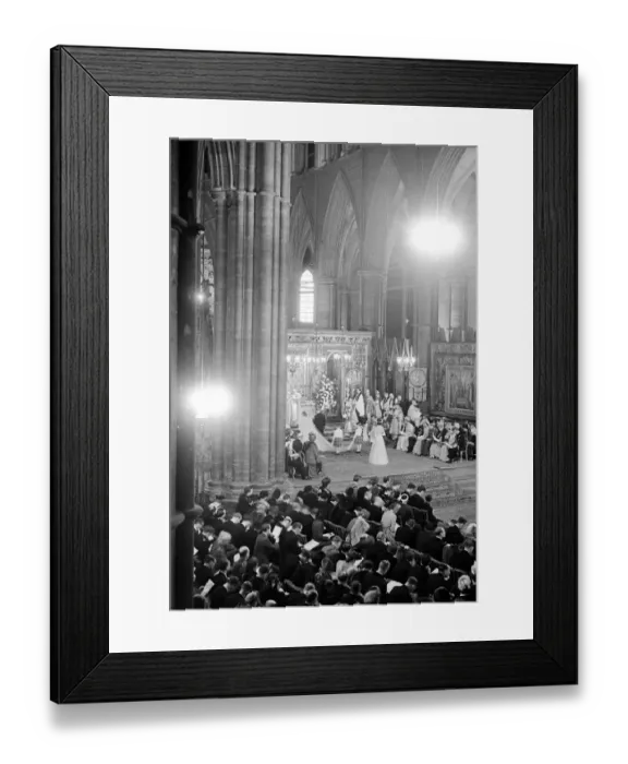 Framed Print : Royal Wedding. H. R. H Princess Elizabeth and Duke of Edinburgh. 20 November 1947 Framed Print : Royal Wedding. H. R. H Princess Elizabeth and Duke of Edinburgh. 20 November 1947