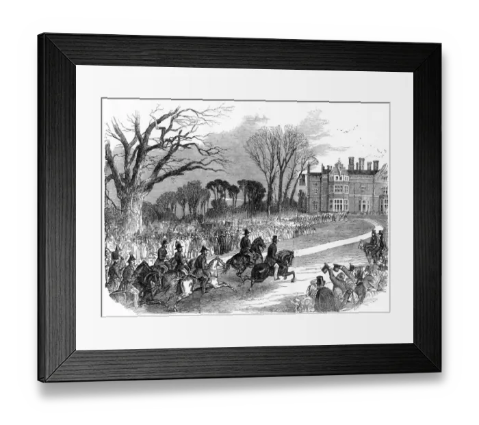 Framed Print : Visit of Prince Albert to Colchester - arrival of his Royal Highness and staff Framed Print : Visit of Prince Albert to Colchester - arrival of his Royal Highness and staff