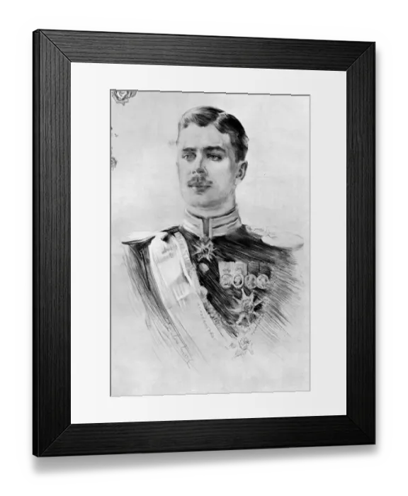 Framed Print : The Royal Bridegroom of June 15, The future King of Sweden: Prince Gustavus Adolphus of Sweden