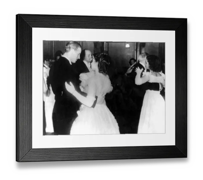 Framed Print : Princess Elizabeth and Lieut. Mountbatten Dance Together During Ball in Edinburgh Framed Print : Princess Elizabeth and Lieut. Mountbatten Dance Together During Ball in Edinburgh