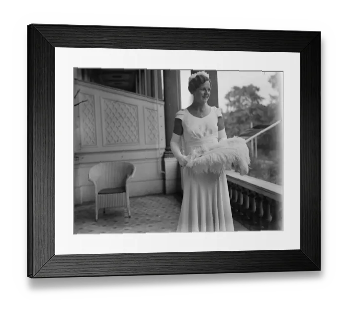 Framed Print : Betty Nuthall presented at Court. Betty Nuthall, the tennis player who is to take Framed Print : Betty Nuthall presented at Court. Betty Nuthall, the tennis player who is to take