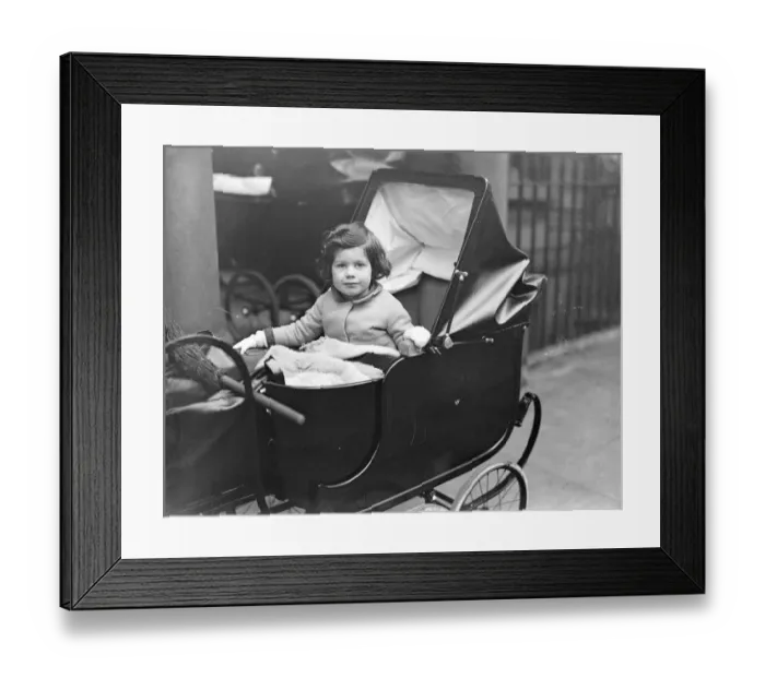 Framed Print : Sarah Spencer, 3, who will present the going away bouquet to the Duchess of Kent Framed Print : Sarah Spencer, 3, who will present the going away bouquet to the Duchess of Kent