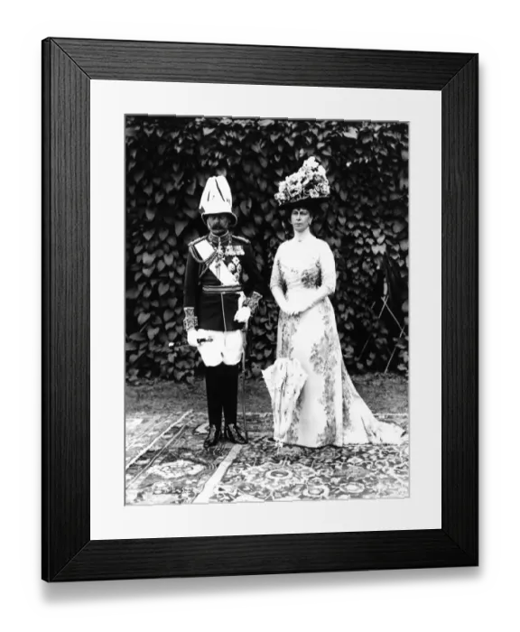 Framed Print : 1912 A formal unpublished portrait of King George V and Queen Mary Framed Print : 1912 A formal unpublished portrait of King George V and Queen Mary