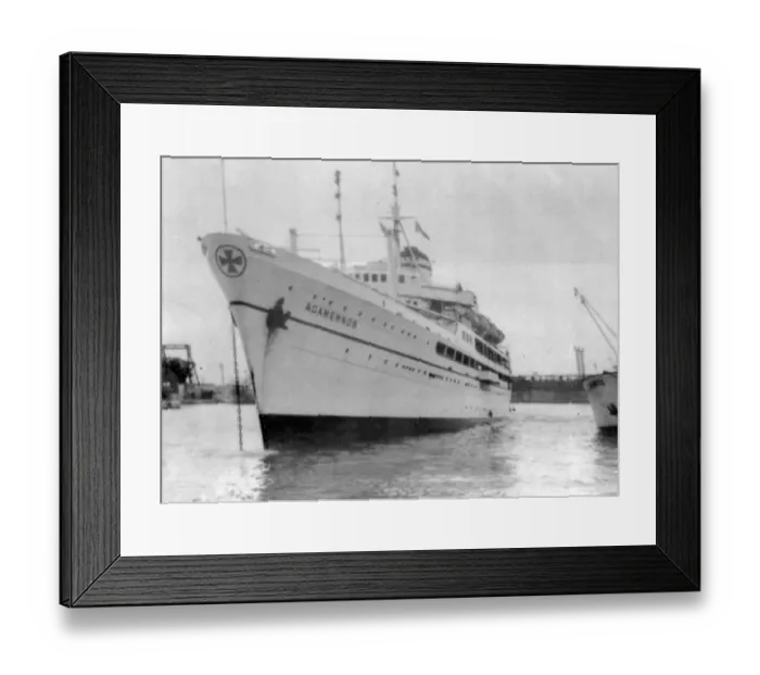 Framed Print : Marseilles S. S. Agamemnon at Marseilles It will be the home of host King Paul Framed Print : Marseilles S. S. Agamemnon at Marseilles It will be the home of host King Paul