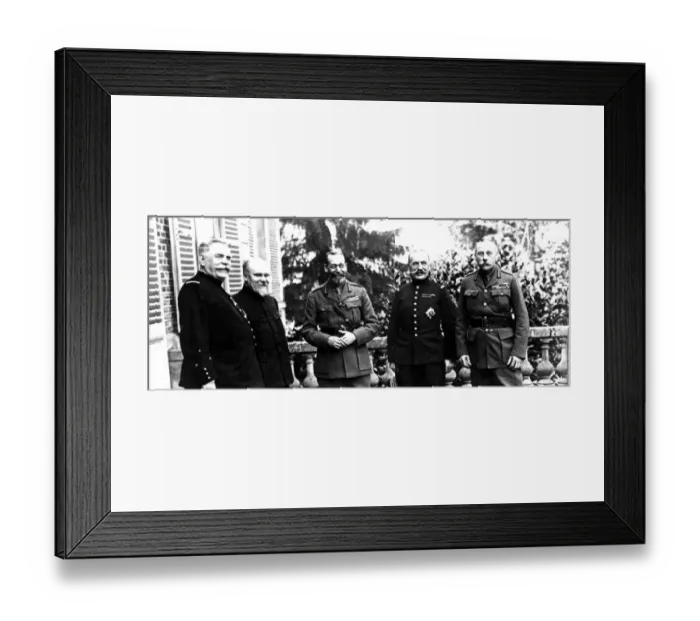 Framed Print : First World War King George V with General Joseph Joffre, President Poincare Framed Print : First World War King George V with General Joseph Joffre, President Poincare