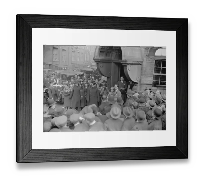 Framed Print : Prince Lennart weds in London. Prince Lennart of Sweden was married to Miss Karin Framed Print : Prince Lennart weds in London. Prince Lennart of Sweden was married to Miss Karin