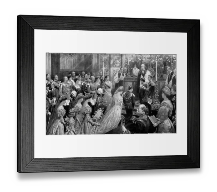 Framed Print : The Alliance between Great Britian and Sweden: The marriage of Princess Margaret Framed Print : The Alliance between Great Britian and Sweden: The marriage of Princess Margaret