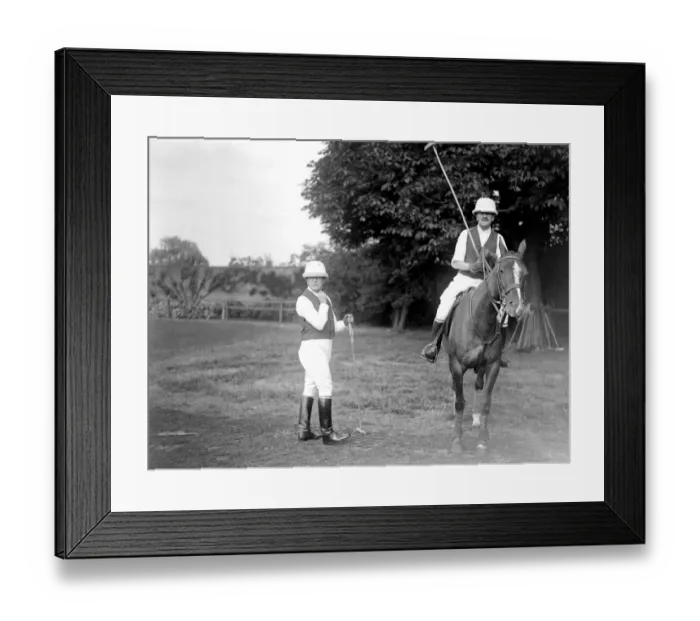 Framed Print : Royal Polo. Admiral Beatty at Hurlingham. 14 July 1920 Framed Print : Royal Polo. Admiral Beatty at Hurlingham. 14 July 1920